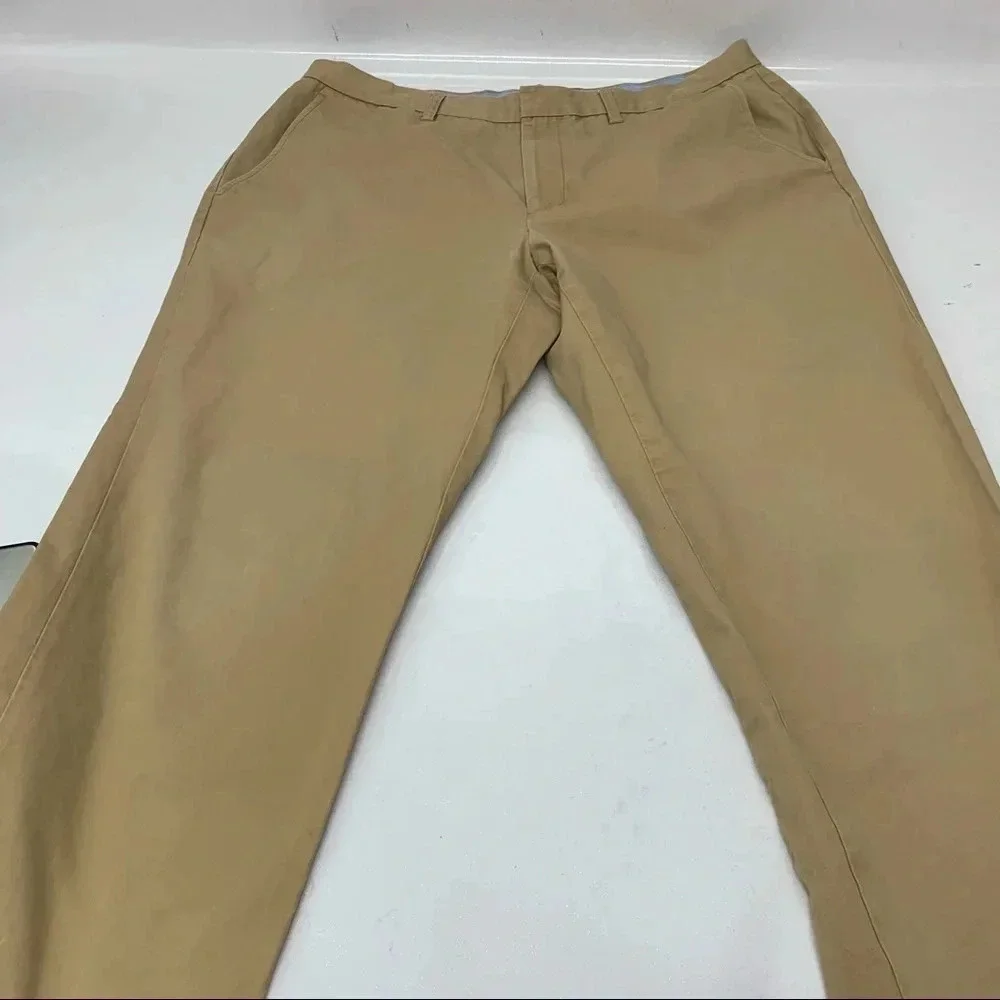 J Crew Pants Chinos Men Size 36 Tan ‎ Straight Leg 100% Cotton Casual Work 31”